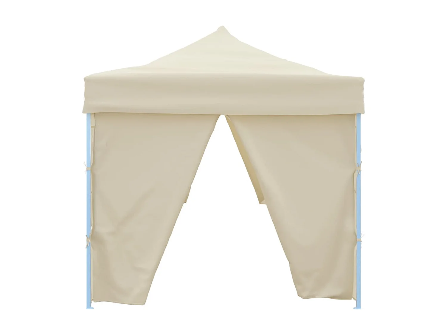Tenda pieghevole per ricevimenti con 8 pareti 870x291x315 cm Bianco sporco