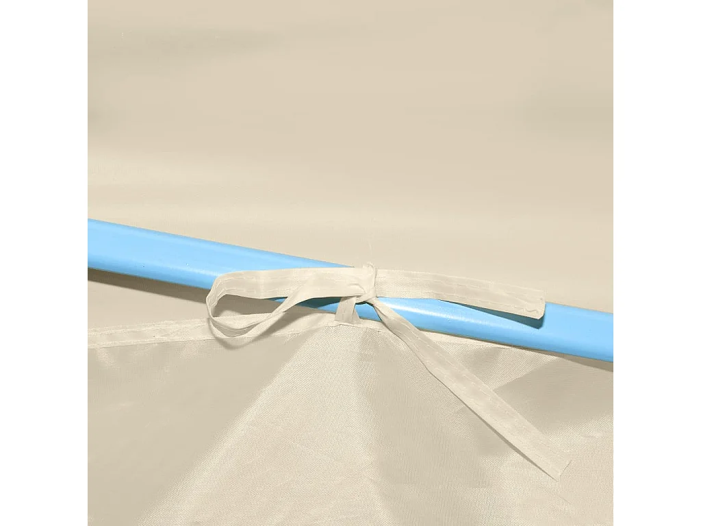 Tenda pieghevole per ricevimenti con 8 pareti 870x291x315 cm Bianco sporco