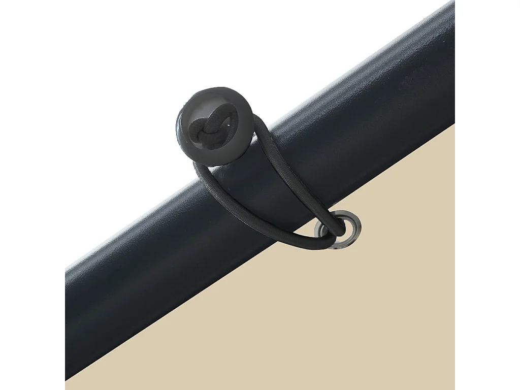 Toldo beige 3x3 m de acero y tela