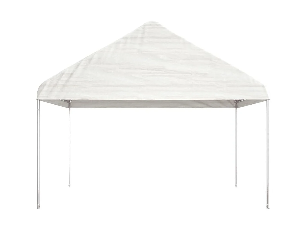 Gazebo con techo blanco 11,15x4,08x3,22 m polietileno
