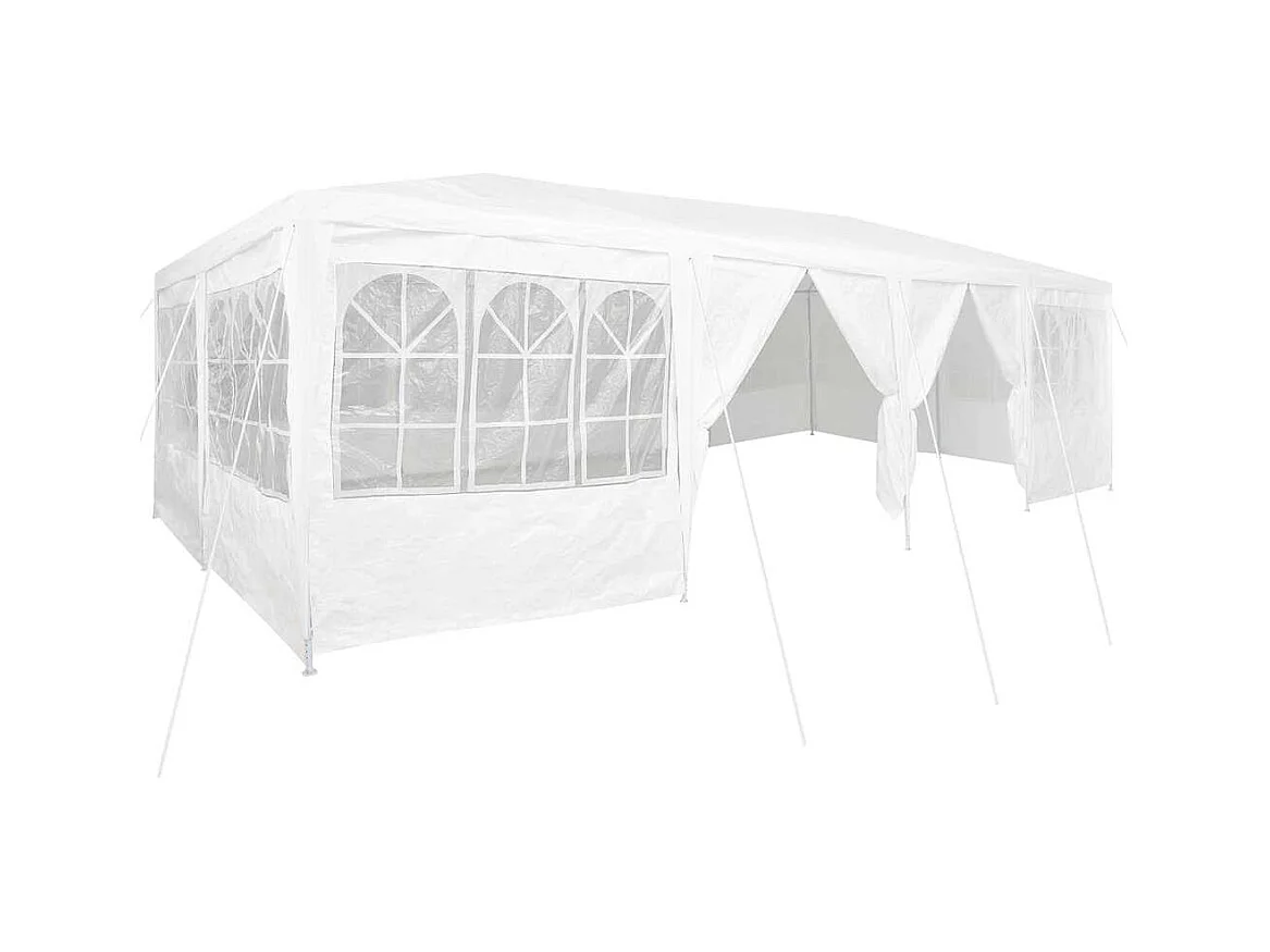 Tente de fête Blanc 800 x 400 x 266 cm Polyester et Acier