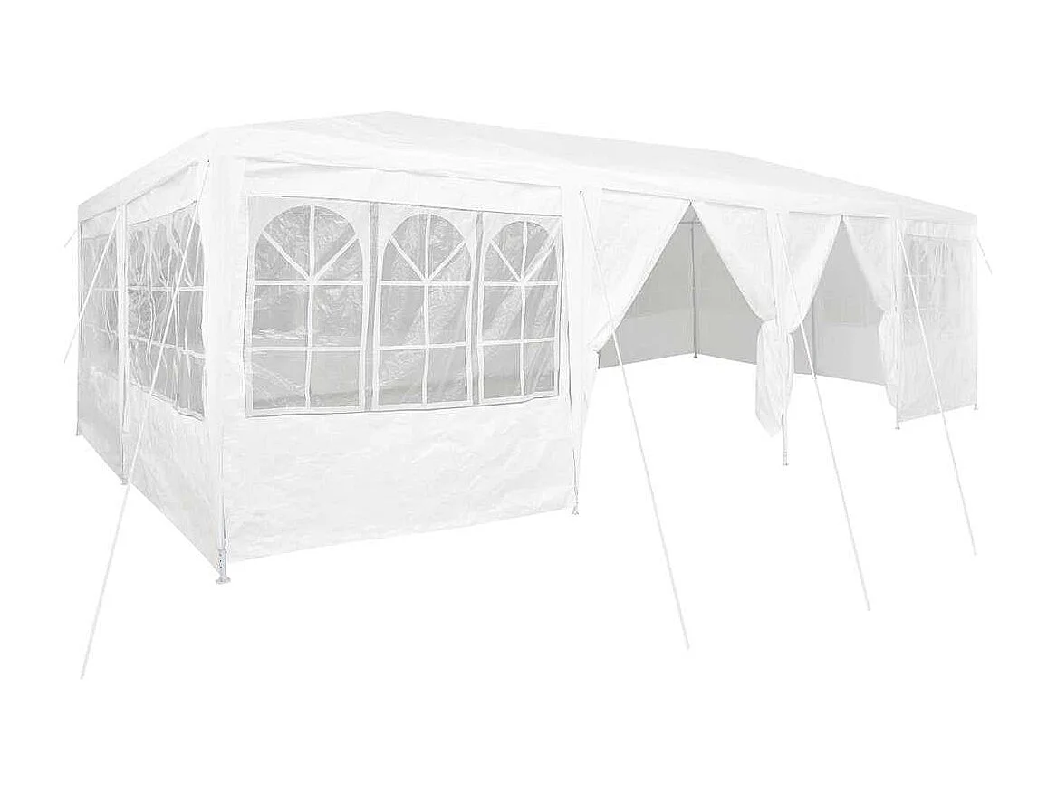 Tente de fête Blanc 800 x 400 x 266 cm Polyester et Acier