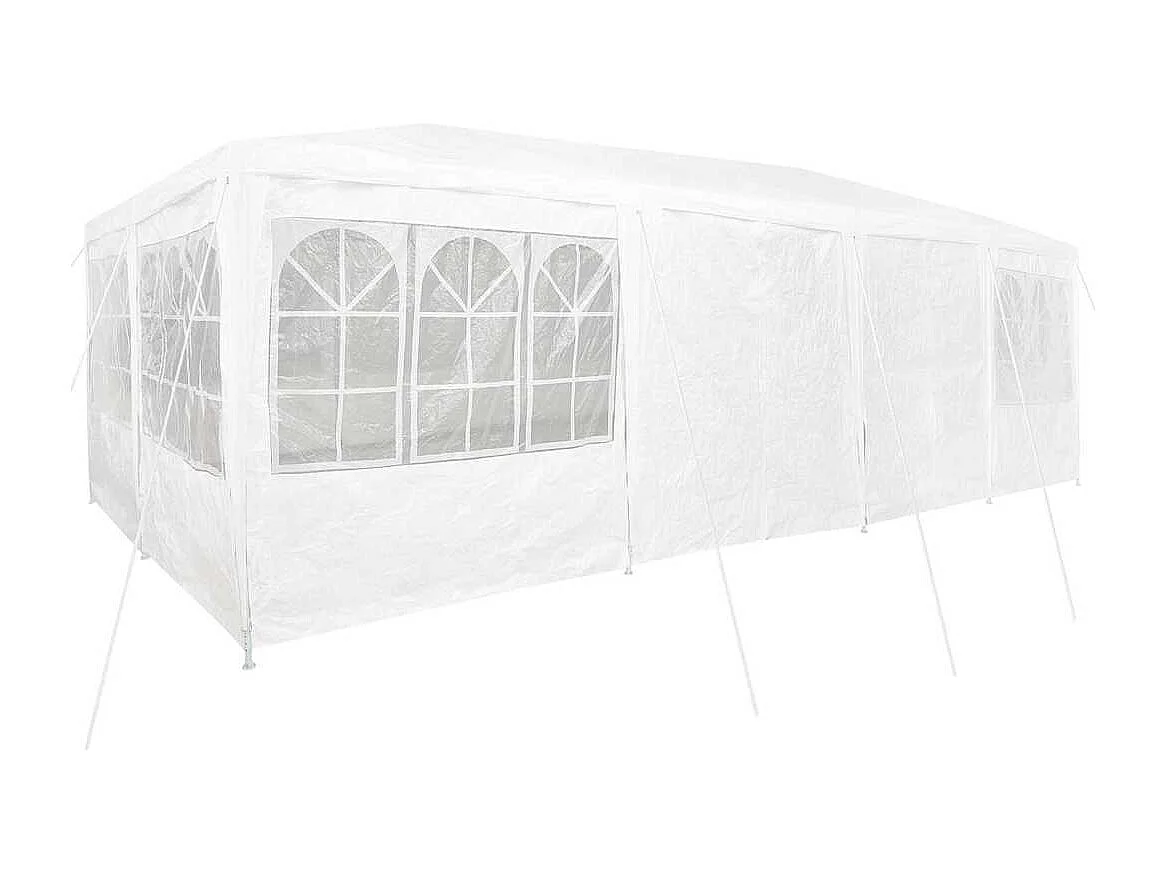Tente de fête Blanc 800 x 400 x 266 cm Polyester et Acier