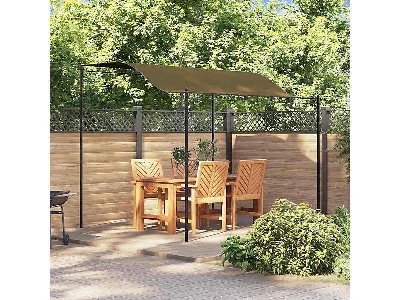Toldo para sombrilla 3x2,4 m color topo 180 g/m²