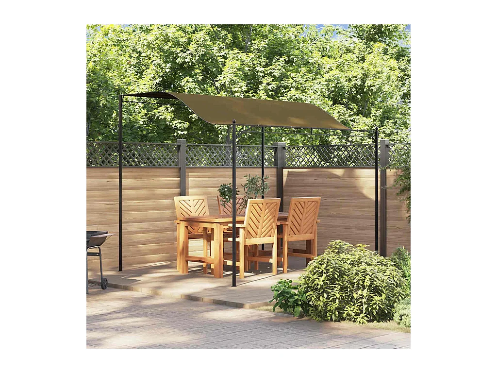 Toldo para sombrilla 3x2,4 m color topo 180 g/m²