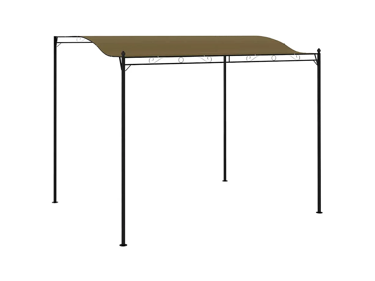 Toldo para sombrilla 3x2,4 m color topo 180 g/m²