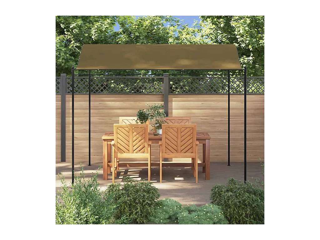 Toldo para sombrilla 3x2,4 m color topo 180 g/m²