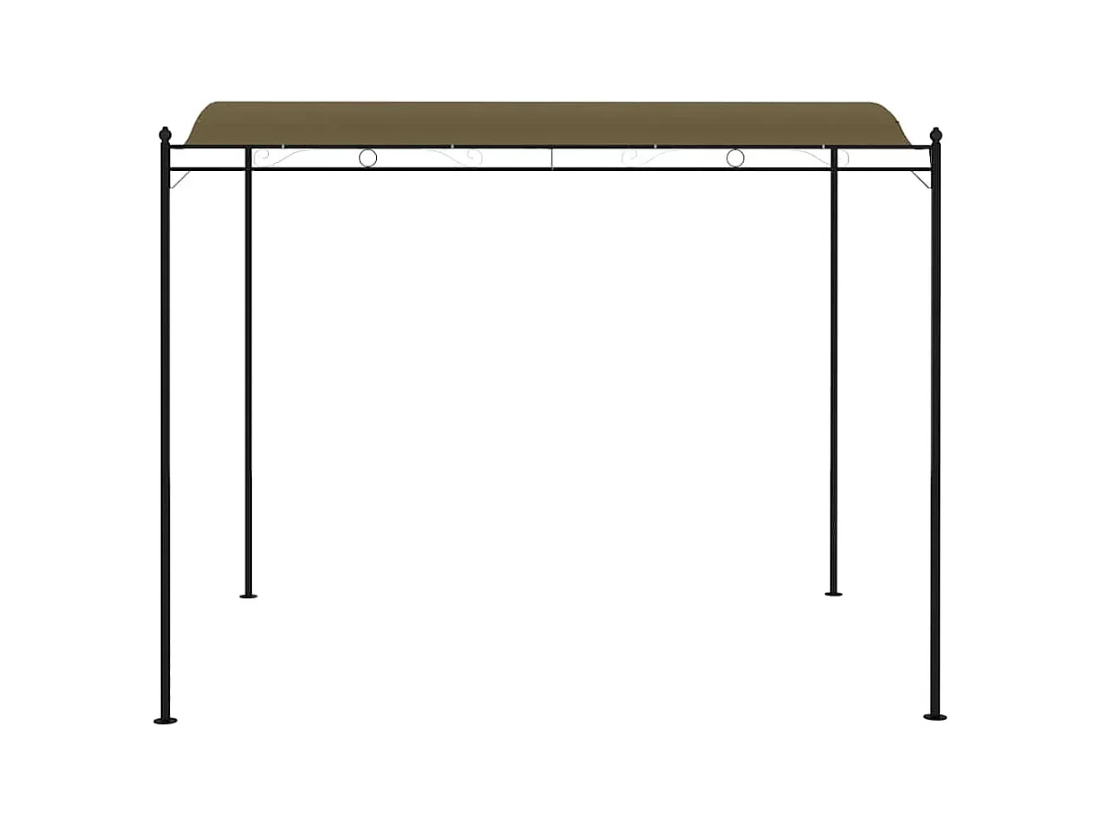 Toldo para sombrilla 3x2,4 m color topo 180 g/m²