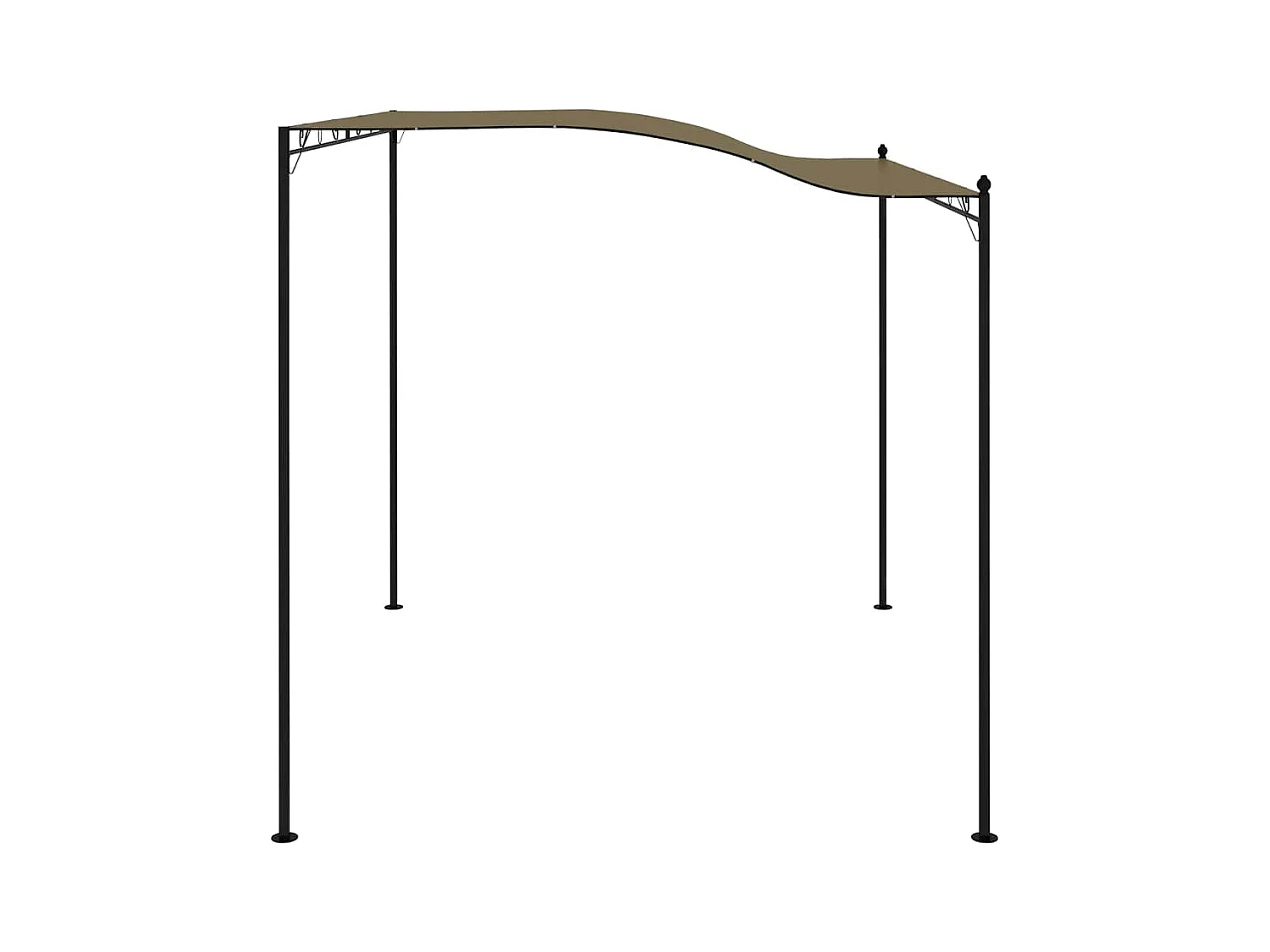 Toldo para sombrilla 3x2,4 m color topo 180 g/m²