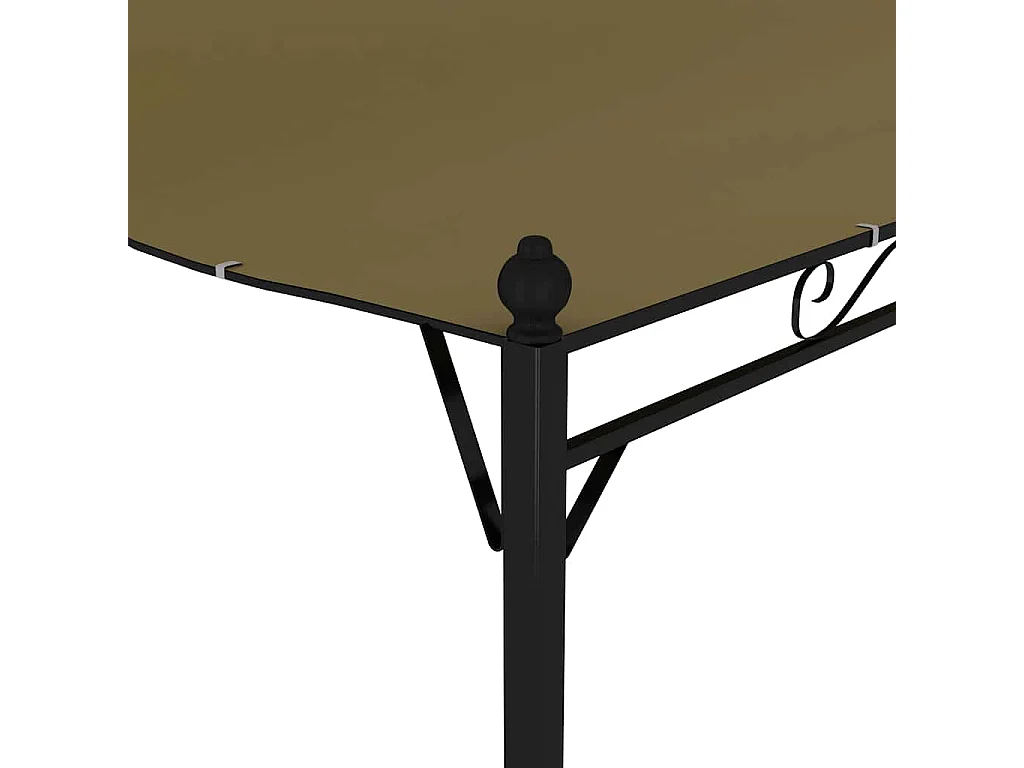 Toldo para sombrilla 3x2,4 m color topo 180 g/m²