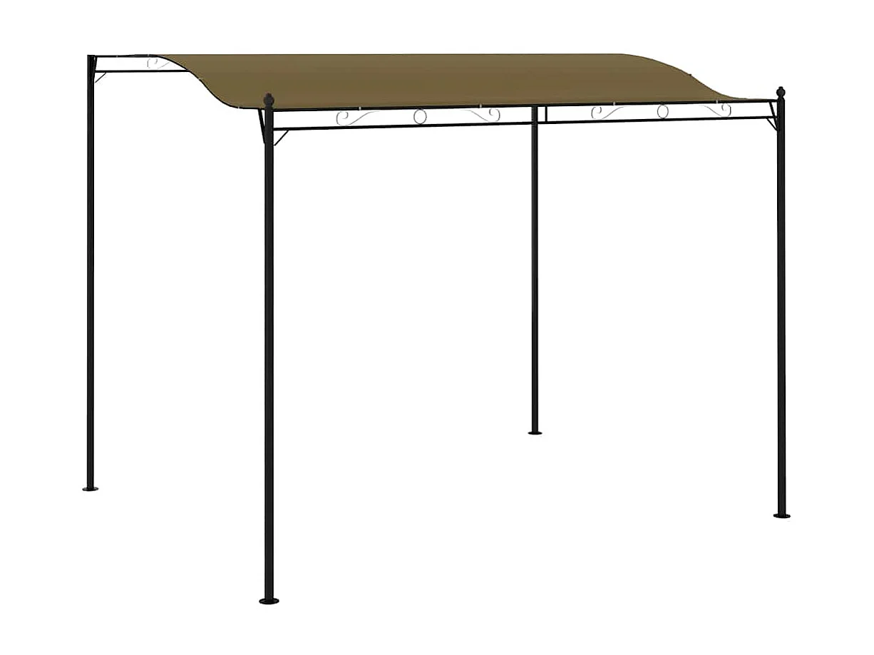 Telo ombrellone 3x2,4 m tortora 180 g/m²