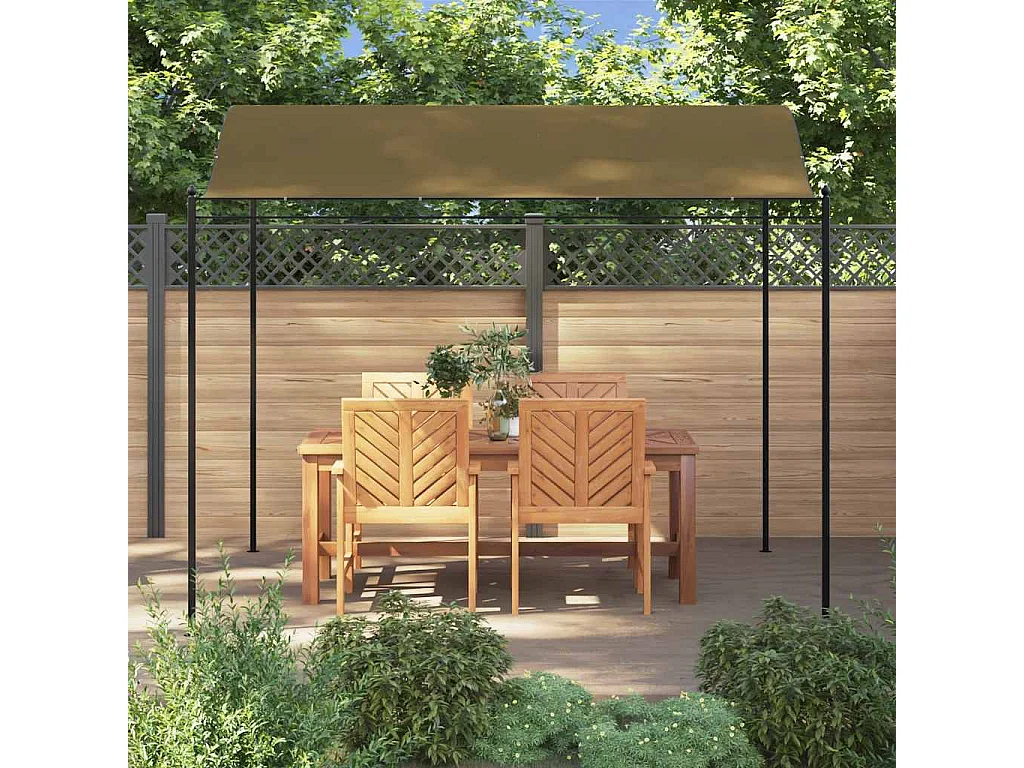 Telo ombrellone 3x2,4 m tortora 180 g/m²