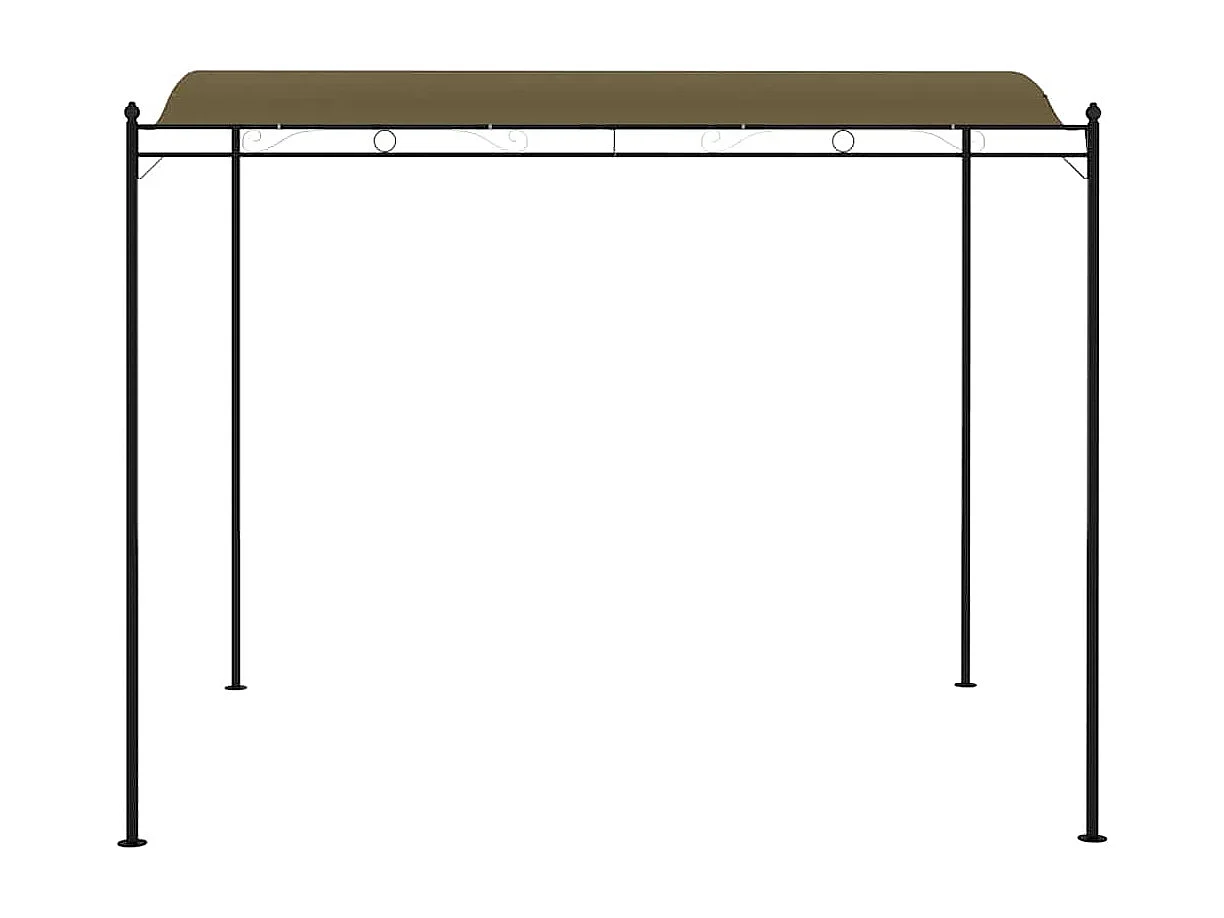 Telo ombrellone 3x2,4 m tortora 180 g/m²