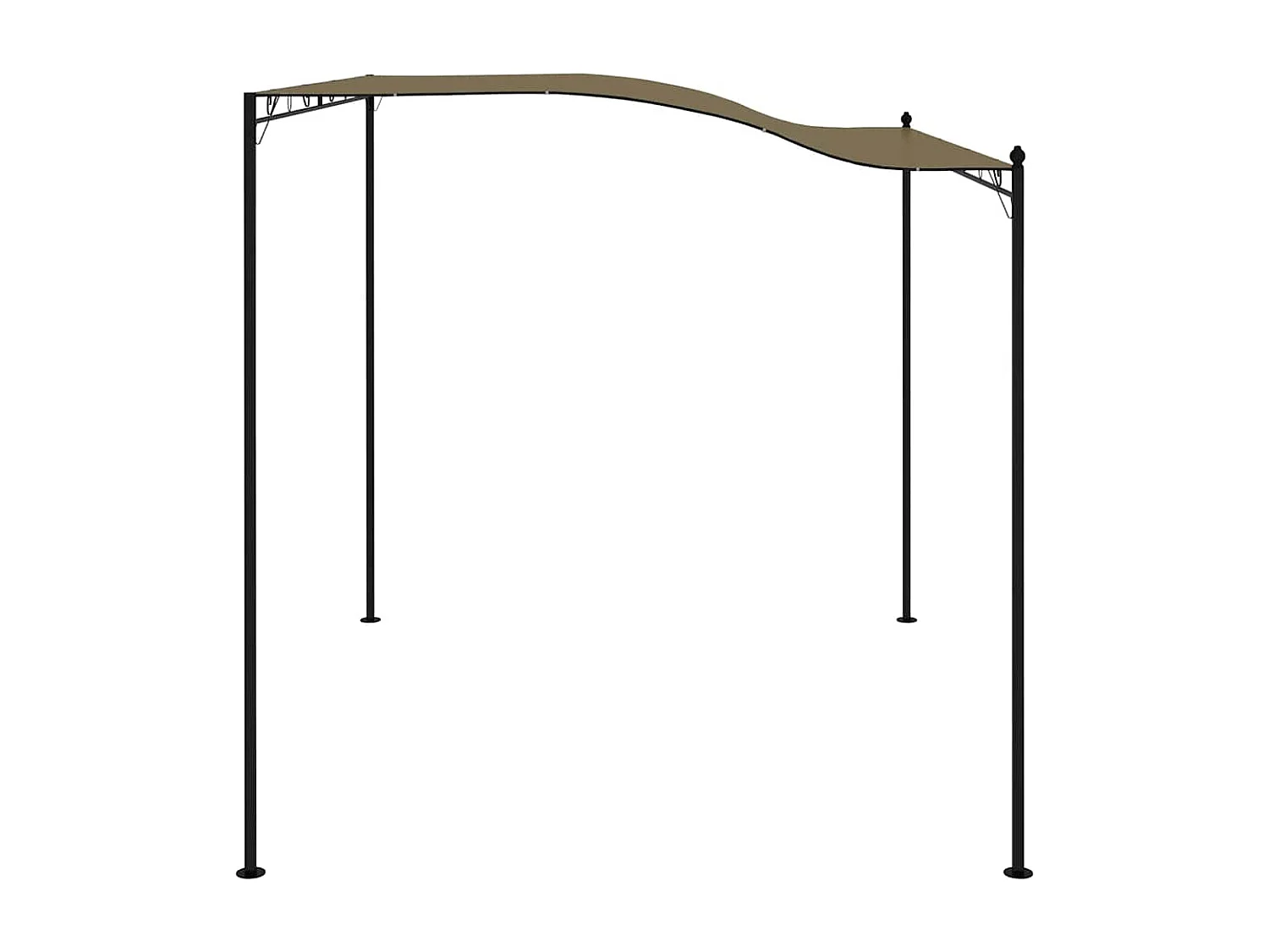 Telo ombrellone 3x2,4 m tortora 180 g/m²