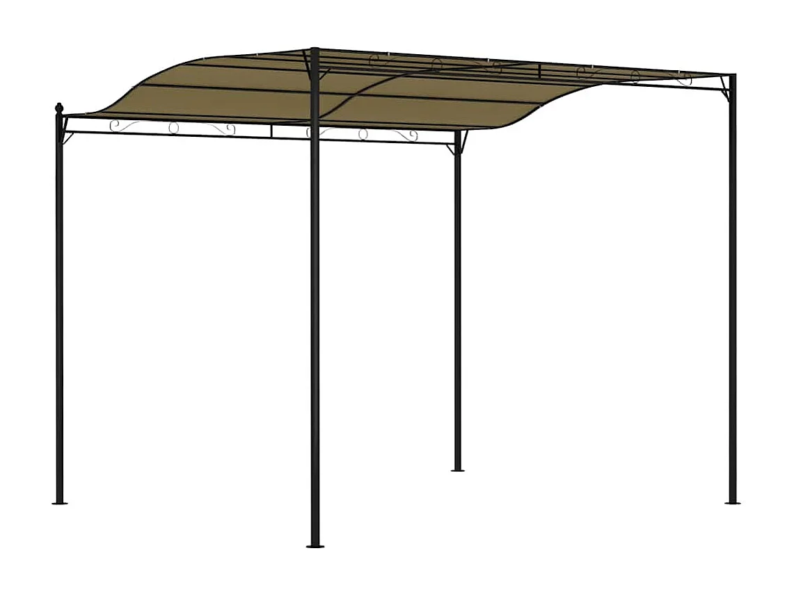 Telo ombrellone 3x2,4 m tortora 180 g/m²