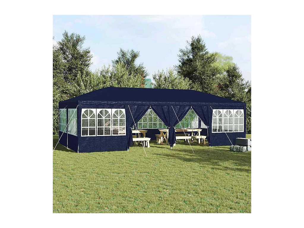 Tente de fête Bleu et Blanc 800 x 400 x 266 cm