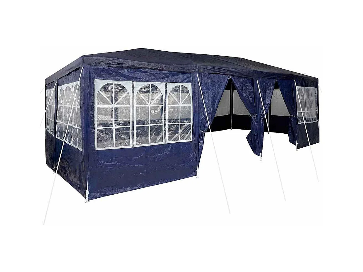 Tente de fête Bleu et Blanc 800 x 400 x 266 cm