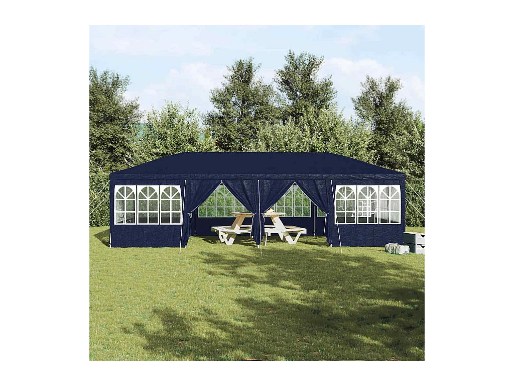 Tente de fête Bleu et Blanc 800 x 400 x 266 cm