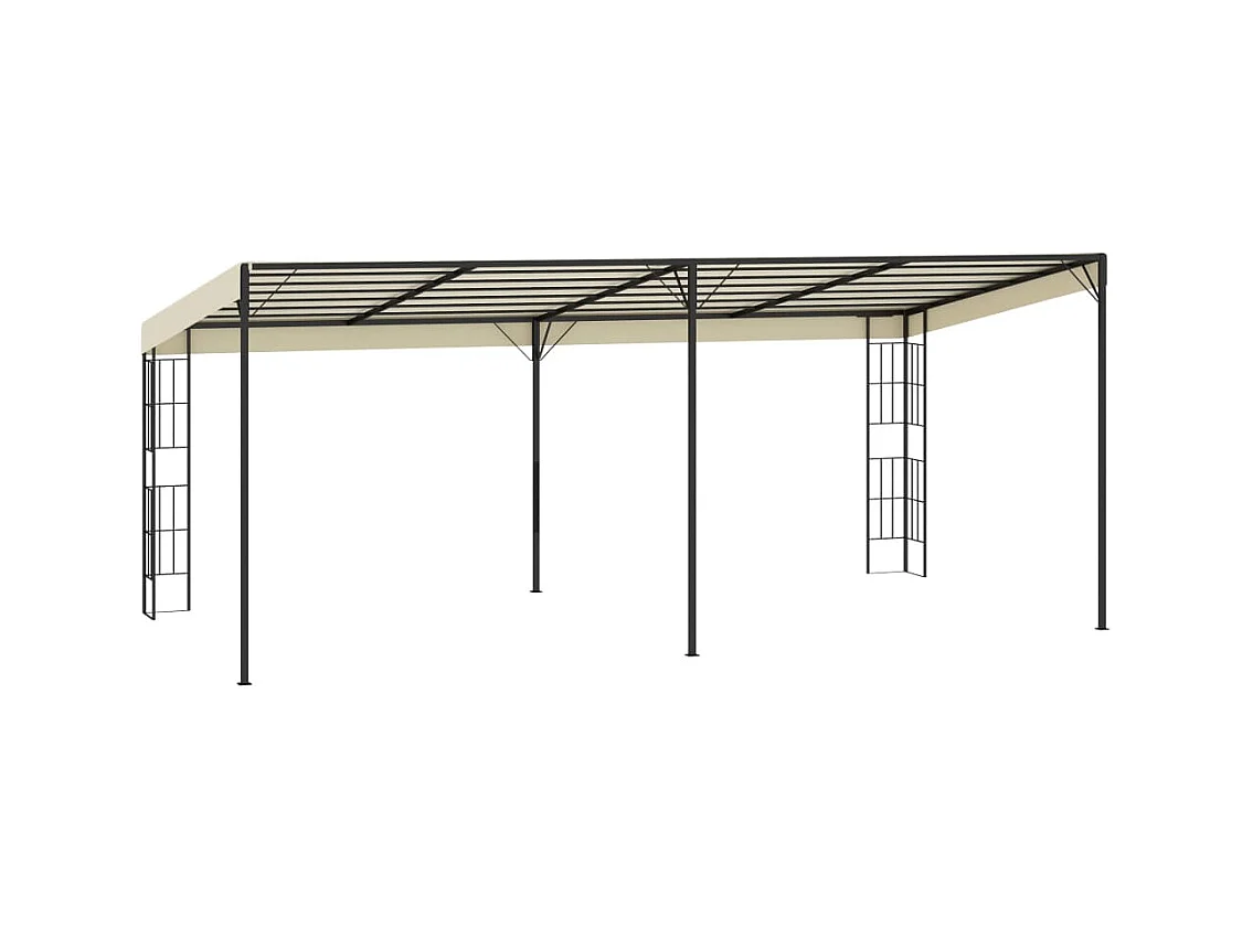 Belvédère mural 3x6 m Crème Tissu