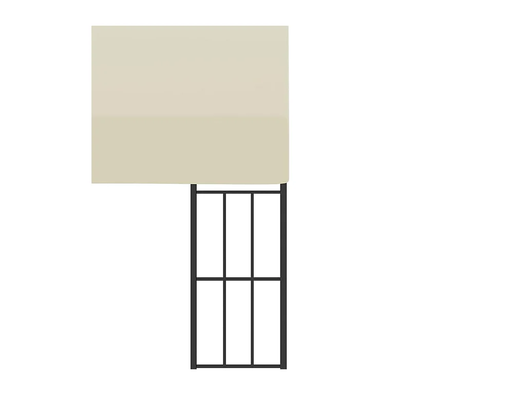 Belvédère mural 3x6 m Crème Tissu