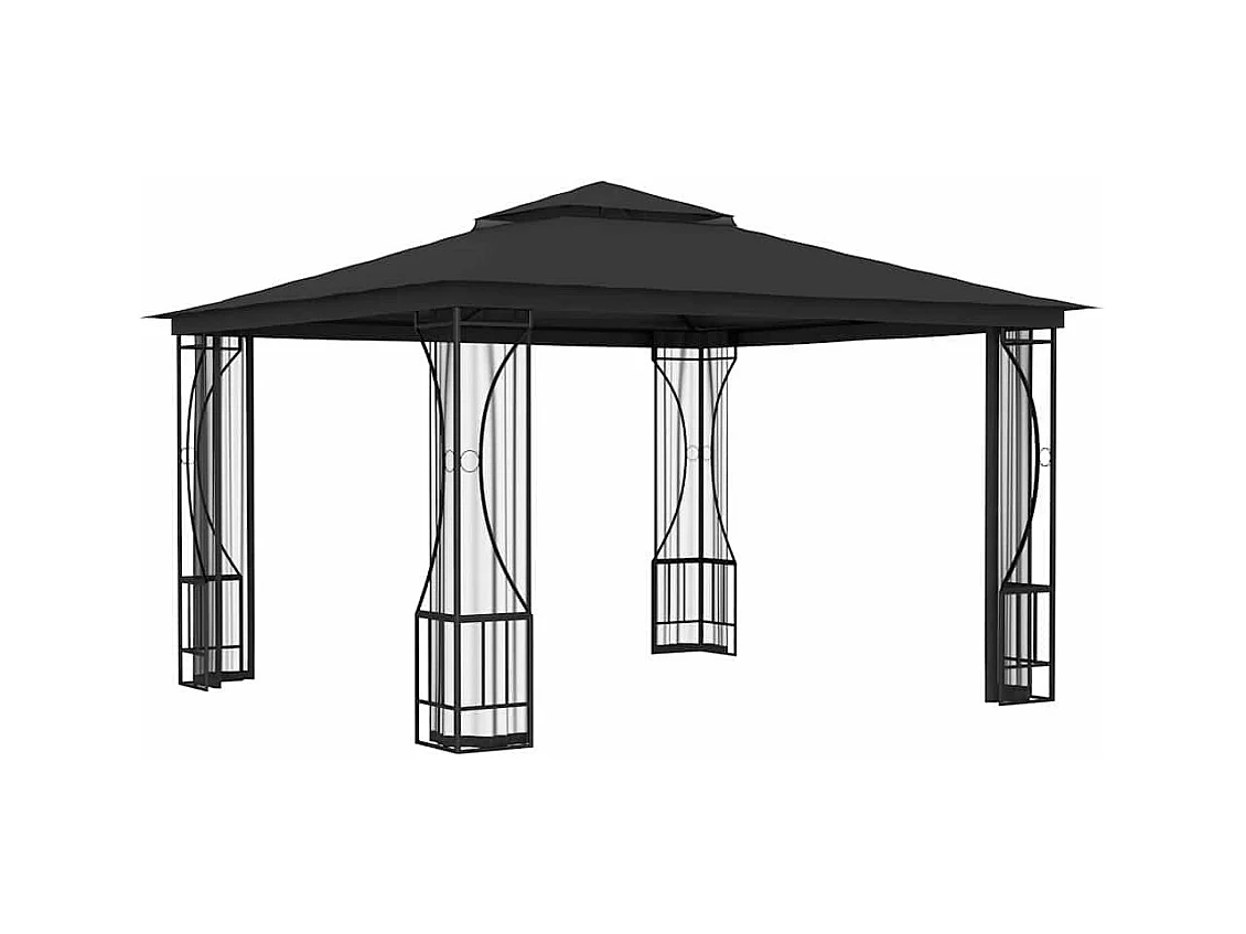 Cenador con mosquitera 300x300x265 cm Antracita