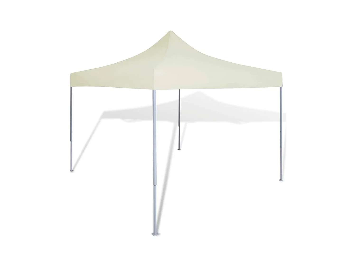 Carpa plegable color crema de 3 x 3 m