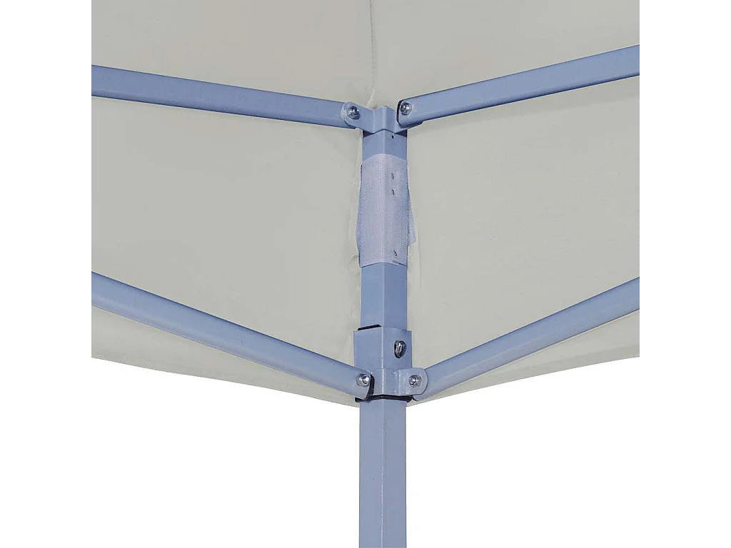 Carpa plegable color crema de 3 x 3 m