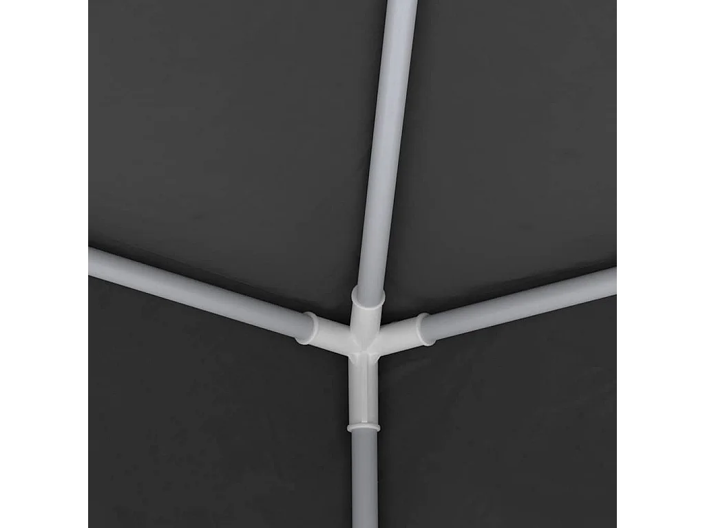 Empfangszelt mit Wänden 2,5x2,5 m Anthrazit 90 g/m²