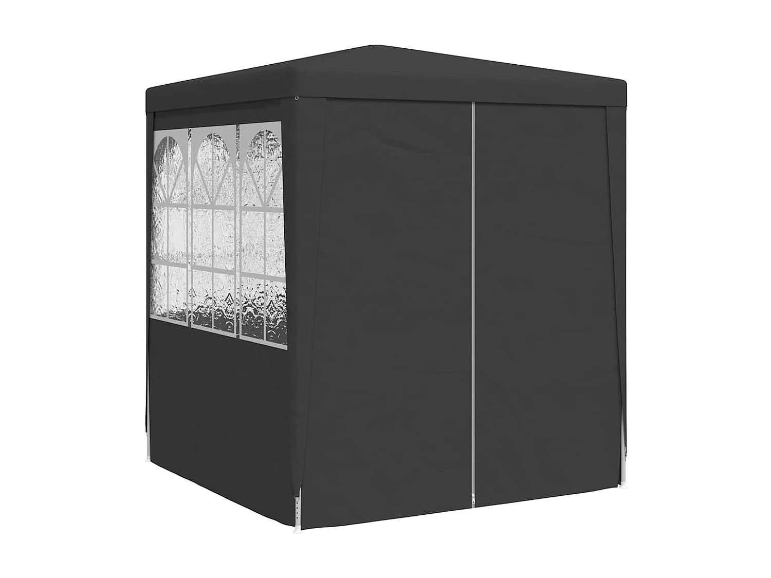 Carpa de recepción con paredes 2,5x2,5 m Antracita 90 g/m²