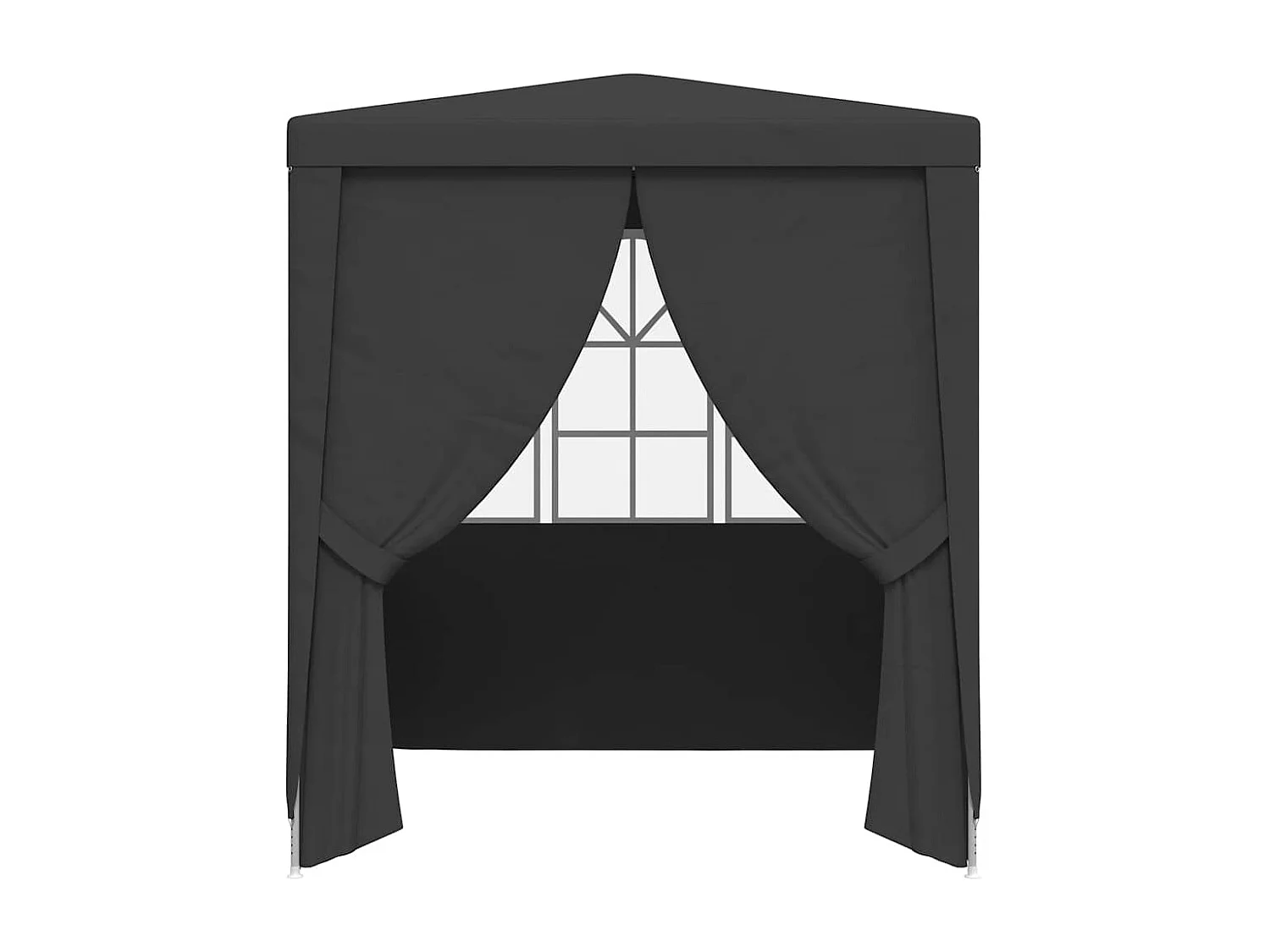 Carpa de recepción con paredes 2,5x2,5 m Antracita 90 g/m²