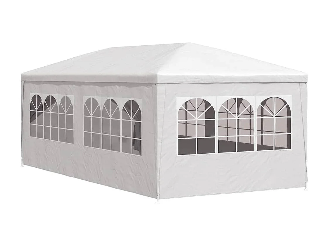 Carpa de recepción blanca de 3 x 6 m
