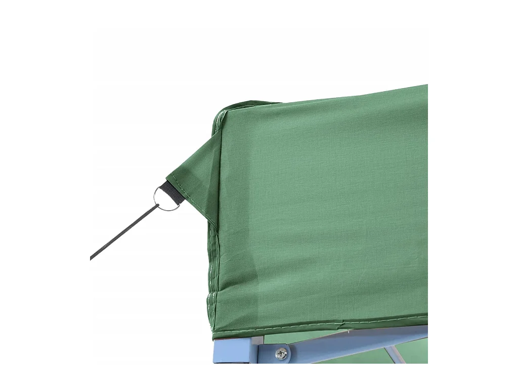 Carpa de recepción plegable emergente de 3 lados verde