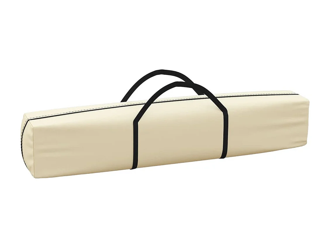 Carpa plegable para fiestas con paredes Crema 2x2 m