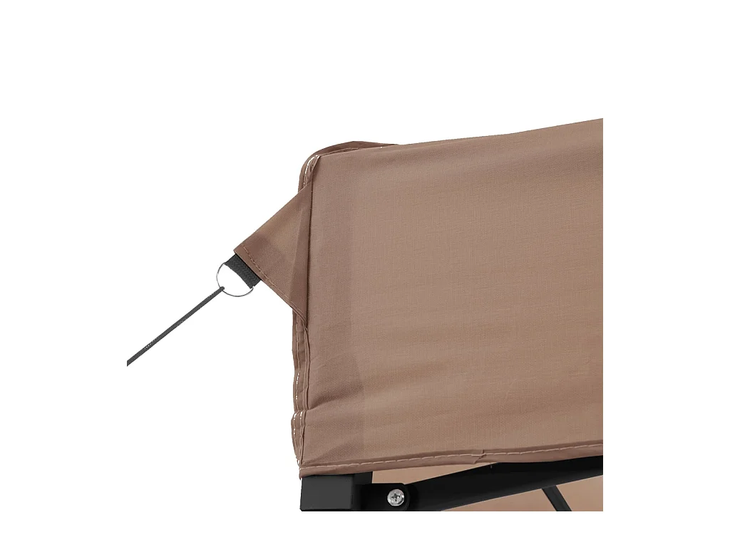 Carpa de recepción plegable retráctil marrón 410x279x315 cm