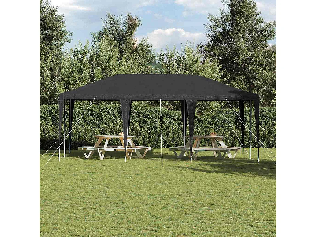 Tente de fête Anthracite et blanc 600 x 400 x 266 cm