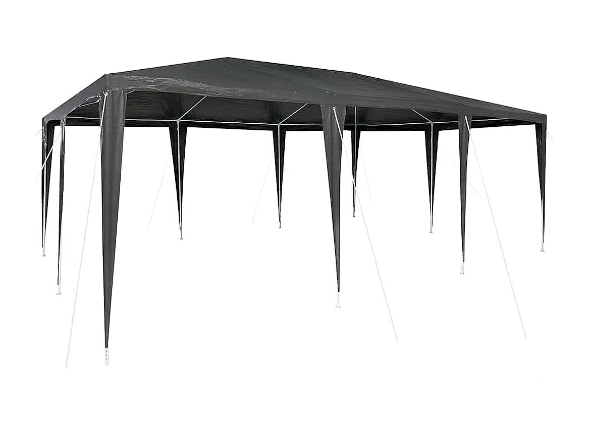 Partyzelt Anthrazit und Weiß 600 x 400 x 266 cm