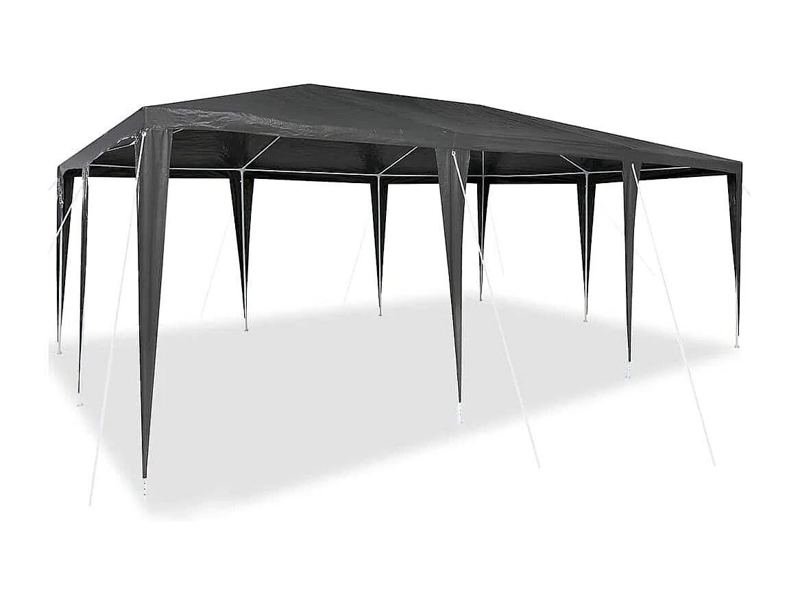 Partyzelt Anthrazit und Weiß 600 x 400 x 266 cm