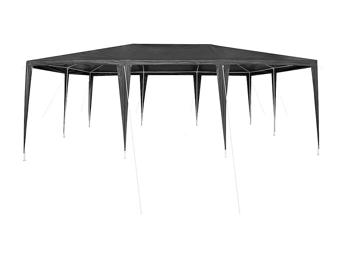 Partyzelt Anthrazit und Weiß 600 x 400 x 266 cm