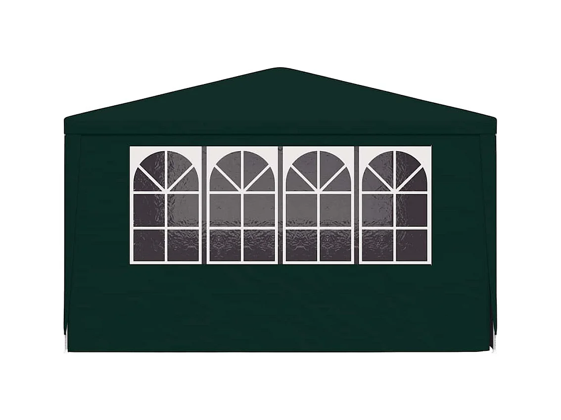 Tenda per feste verde 4x4m 90gsm e pareti laterali