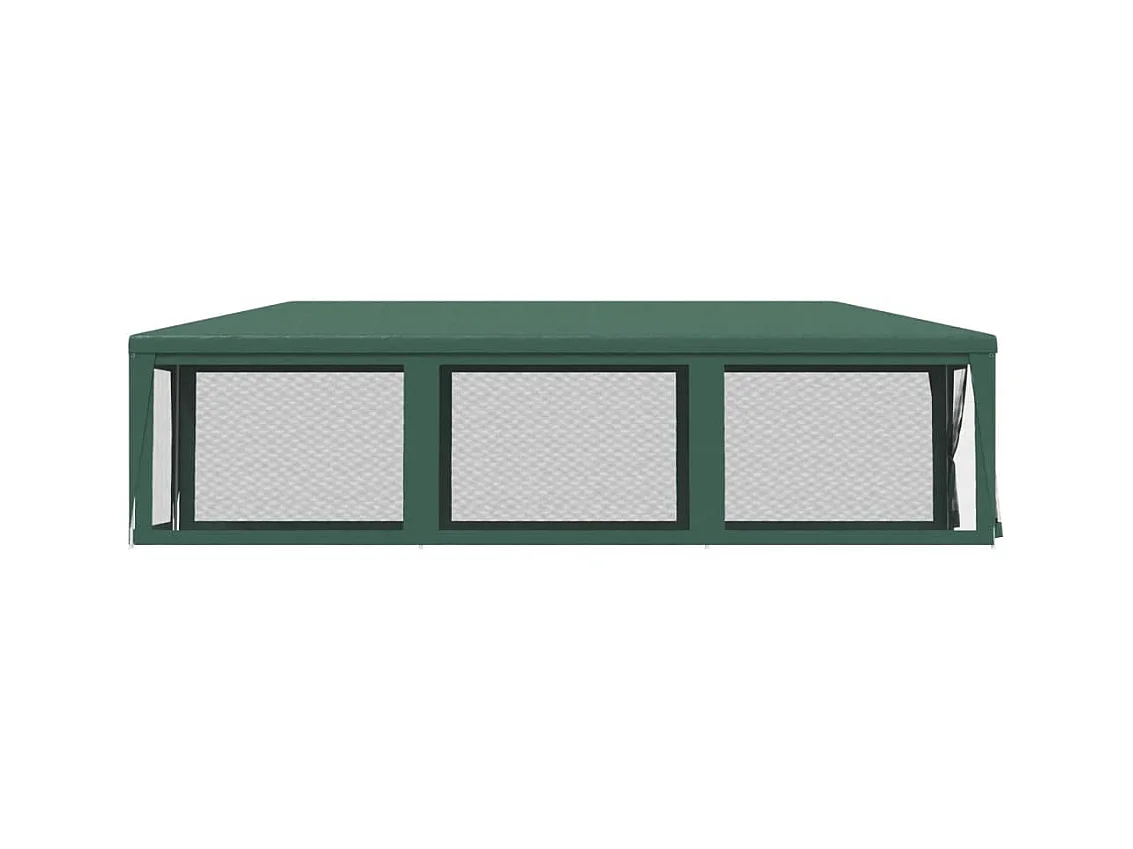 Carpa para fiestas con 8 paredes laterales de malla Verde 3x9 m HDPE