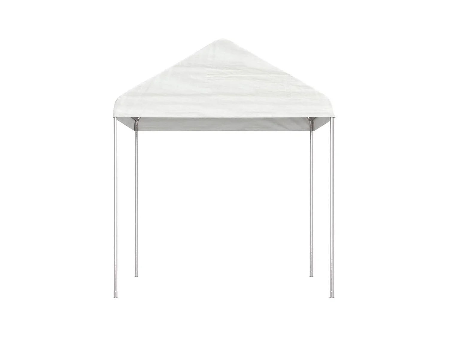 Gazebo con techo blanco 2,28x2,23x2,69 m polietileno