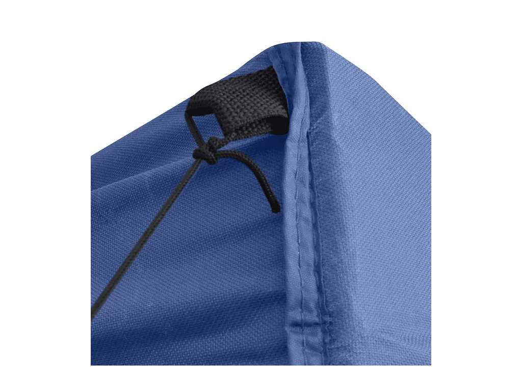 Faltbares Empfangszelt mit 4 Wänden 2x2 m Stahlblau