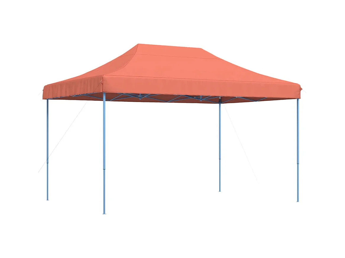 Tenda da ricevimento pieghevole retrattile in terracotta 440x292x315 cm
