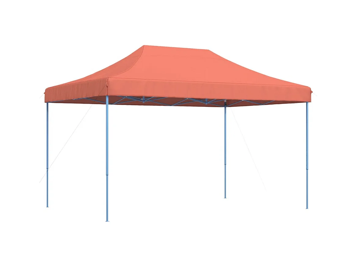 Tenda da ricevimento pieghevole retrattile in terracotta 440x292x315 cm