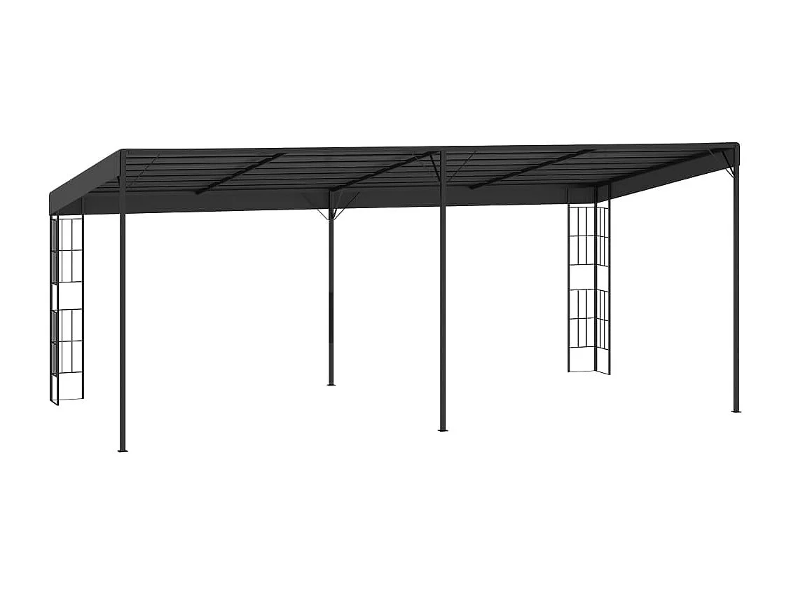 Belvédère mural 3x6 m Anthracite Tissu