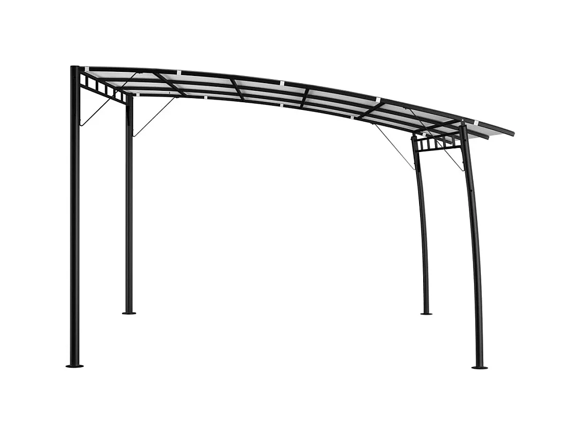 Tenda da sole da giardino 4x3x2,55 m crema