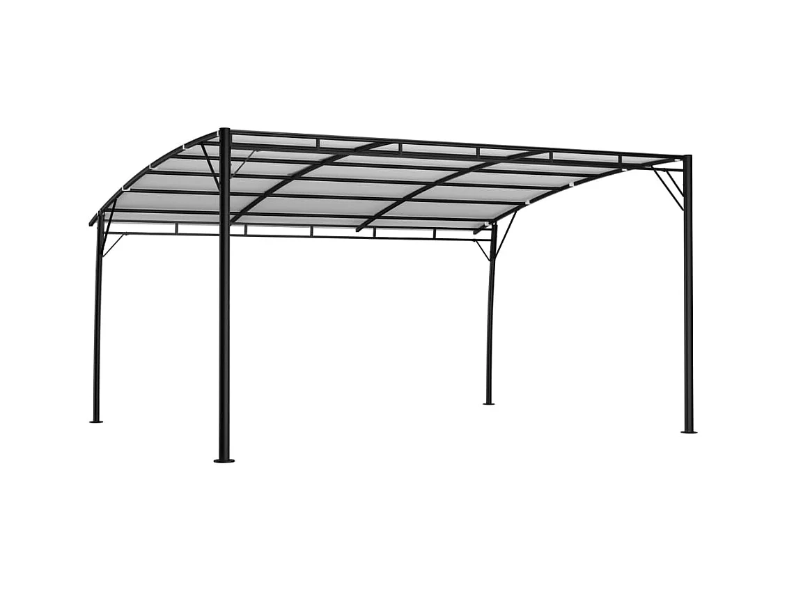 Tenda da sole da giardino 4x3x2,55 m crema