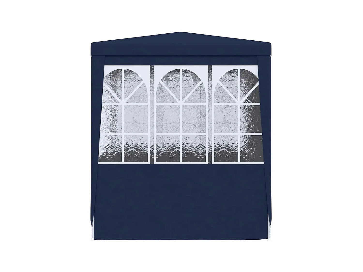 Empfangszelt mit Seitenwänden 2x2 m Blau 90 g/m²