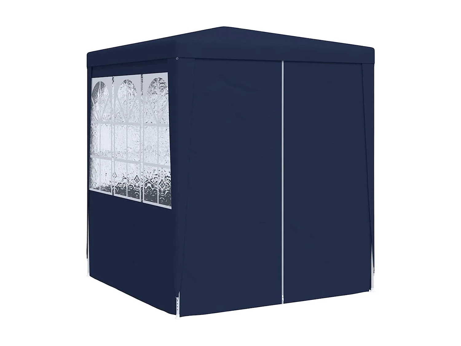 Carpa de recepción con paredes laterales 2x2 m Azul 90 g/m²