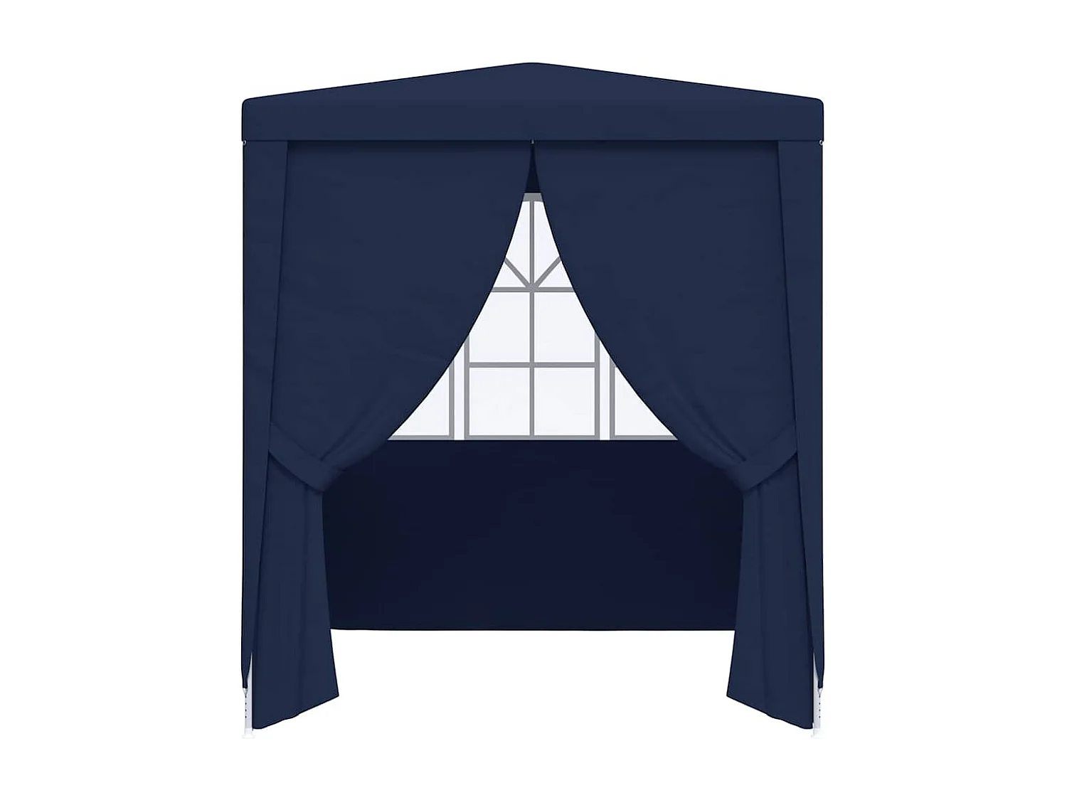 Carpa de recepción con paredes laterales 2x2 m Azul 90 g/m²